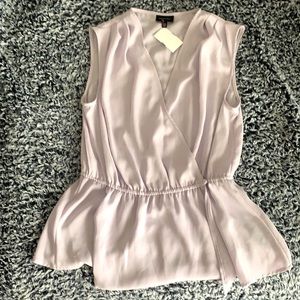 Light purple fit and flare blouse